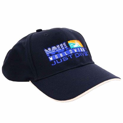 NAUI Logo Navy w/Stone trim CAP